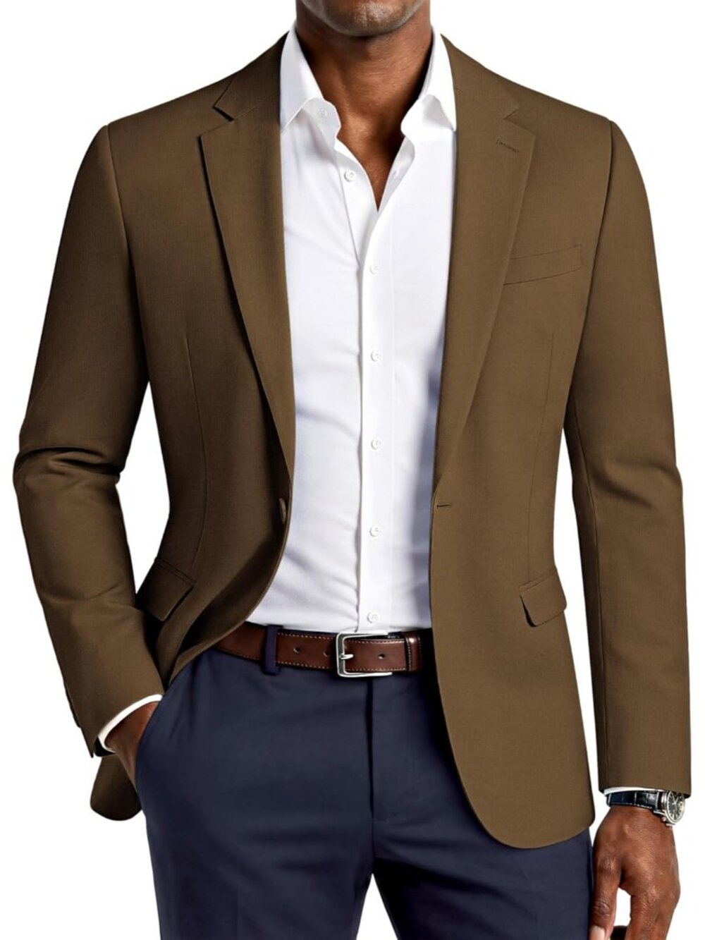 Men's Lightweight Sport Coat Casual Blazer Slim Suit Jacket